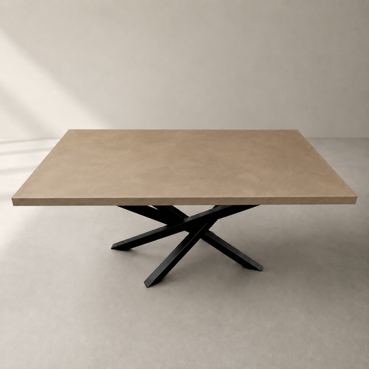 Mat - Tavolo in microcemento moka