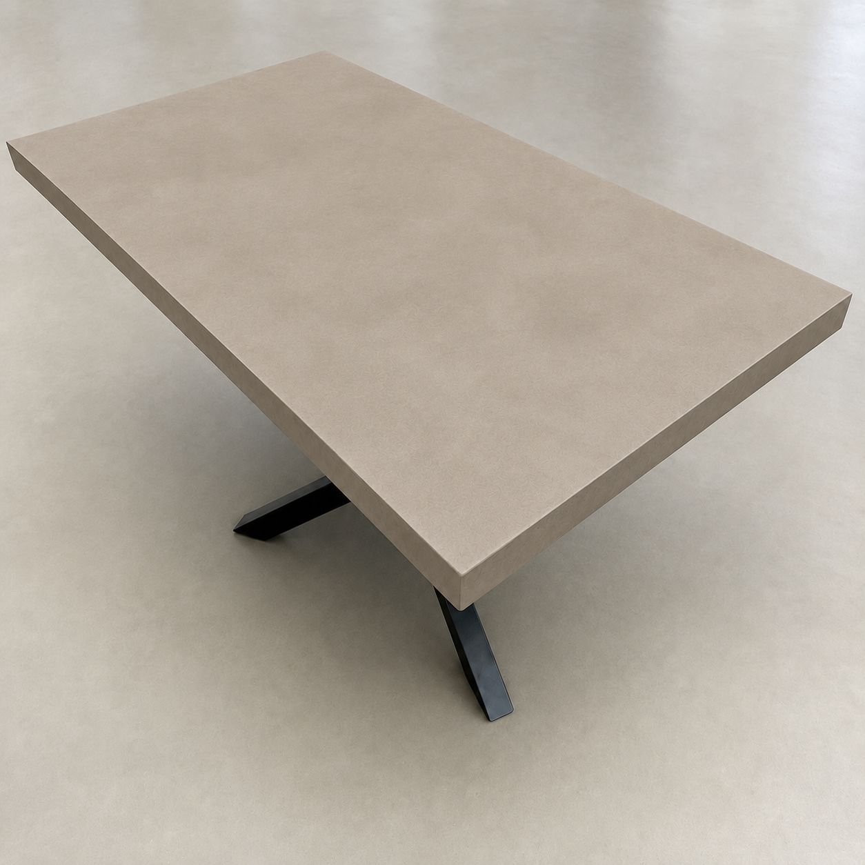 Mat - Tavolo in microcemento taupe