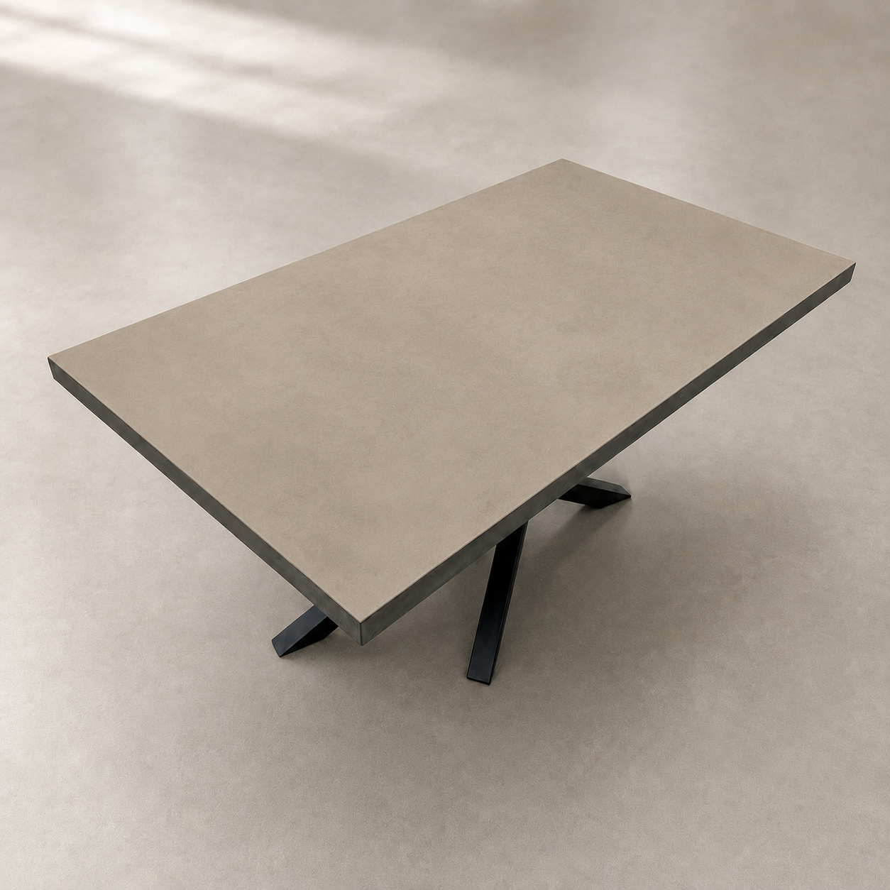 Mat - Tavolo in microcemento taupe