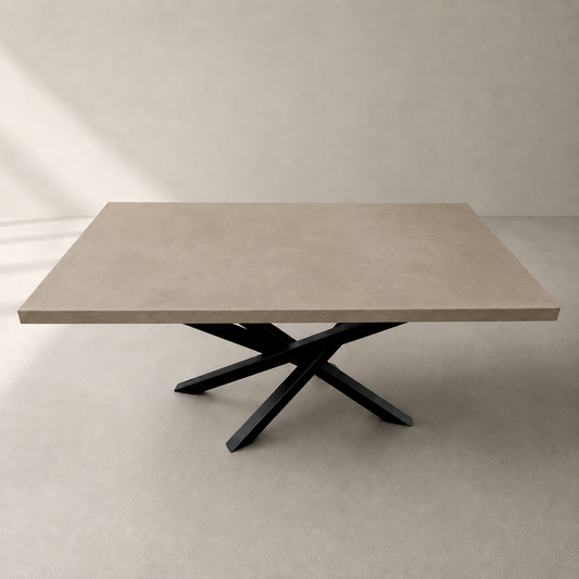 Mat - Tavolo in microcemento taupe