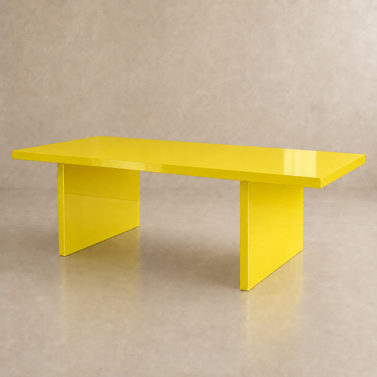 Alfa - Tavolo laccato lucido a specchio Ral 1003