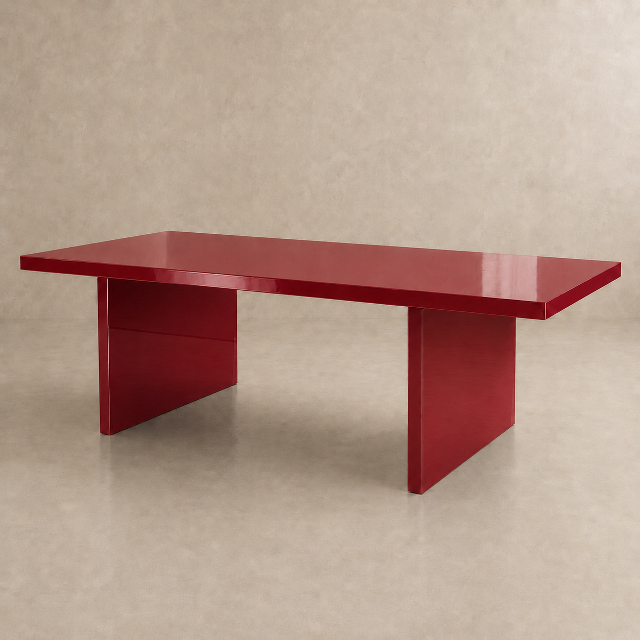 Alfa - Tavolo laccato lucido a specchio Ral 3005